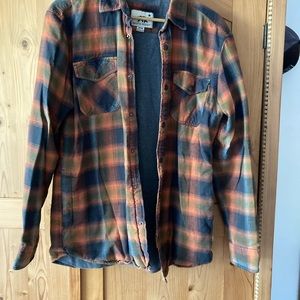 Dakota Grizzly thermal-lined flannel shirt jacket